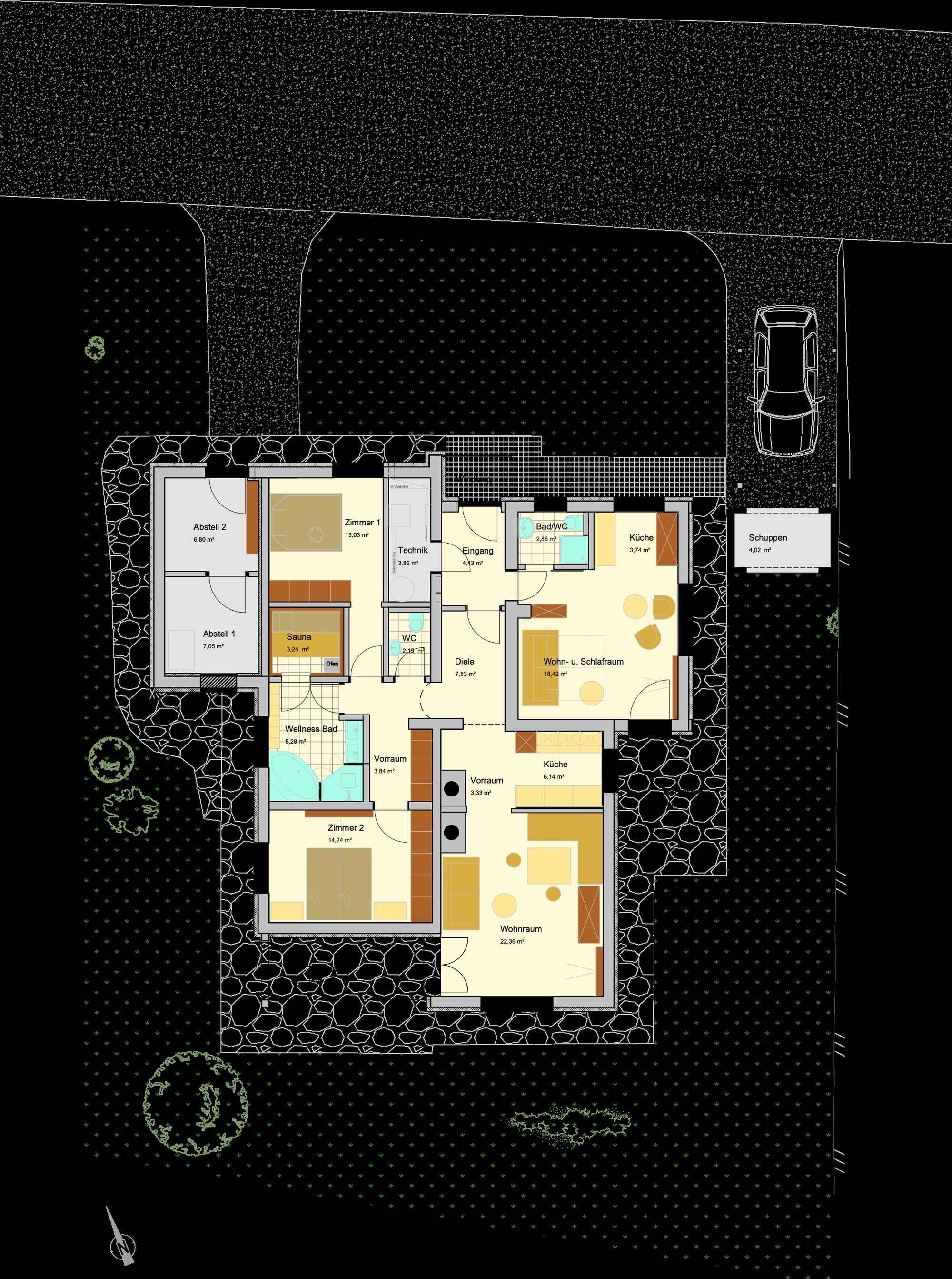 Grundriss Ferienhaus Achenkirch