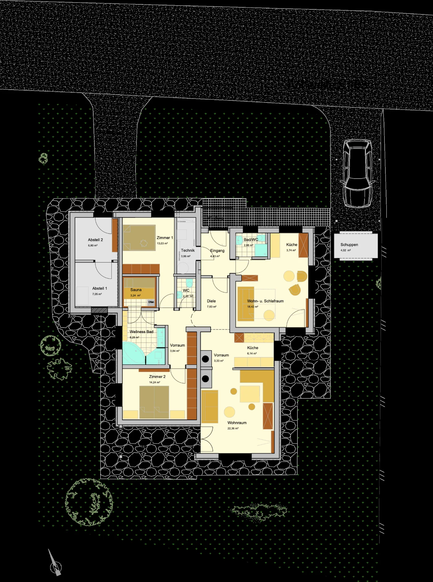 Grundriss Ferienhaus Achenkirch