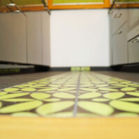 Gebrannte Zeichen, der Boden