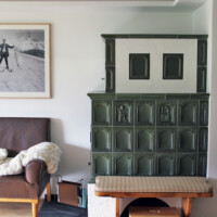 Kuschelsofa am Kachelofen